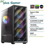 PCPLUS Gamer Ryzen 5 7600 32GB 1TB SSD RTX 5060Ti 8GB gaming namizni računalnik | Shoptok.si