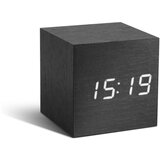 Gingko tamnosiva budilica s bijelim led zaslonom cube click clock | shoptok.hr