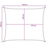  Jedrilica za sunčevu sjenu Svijetlo siva i bijela. 2,5 x 3,5 m | shoptok.hr