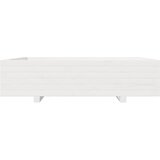  Vrtna sadilica bijela 100x100x26,5 cm od masivne borovine | shoptok.hr