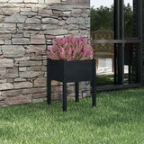 vidaXL Vrtna sadilica crna 50 x 50 x 70 cm od masivne borovine Cijene