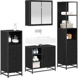 vidaXL set namještaja za kupaonicu 4 pcs crni hrast 65 x 33 x 60 cm | shoptok.hr