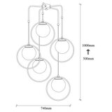 Opviq lights crna metalno viseća svjetiljka Satyros | shoptok.hr