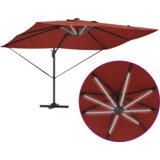  Kantilever Roma suncobran s LED-icama Terracotta 352x251x265 cm Aluminij | shoptok.hr