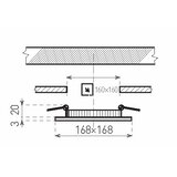  LED kupatilsko ugradno svetlo VEGA LED/12W/230V 2800K 16,8 cm IP44 | Eponuda.com