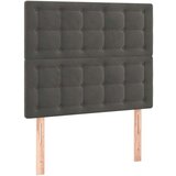 Box spring postelja z vzmetnico temno siva 90x200 cm žamet, (20790572) | Shoptok.si