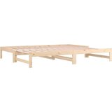  Dnevni ležaj na izvlačenje 2 x (90x190) cm od masivne borovine | shoptok.hr