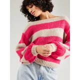 Vila Pulover 'CHOCA' bež / temno roza | Shoptok.si