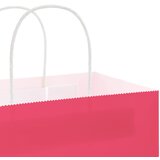  Papirnate vrećice 250 kom s ručkama ružičaste 32x17x25 cm | Shoptok.si