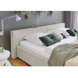 Meise Möbel Bež tapecirani bračni krevet s prostorom za odlaganje s podnicom 200x240 cm Cube – | shoptok.hr