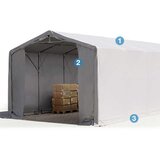  Skladišni šator PRIME 8x12x3,0 m 550 g/m² Cene