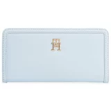Tommy Hilfiger Velika ženska denarnica Th Monotype Large Slim Wallet AW0AW16210 Modra