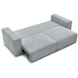 Bobochic Paris Svijetlo siva sklopiva/s prostorom za odlaganje sofa od samta 244 cm Chelsea – | shoptok.hr