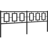  Metalno zamjensko uzglavlje crno 200 cm | shoptok.hr