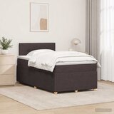  Boxspring krevet s madracem Tamno smeđa 120 x 190 cm Tkanina | shoptok.hr