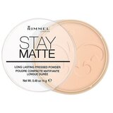 Rimmel London Stay Matte dolgoobstojen kompakten puder 14 g odtenek 006 Warm Beige | Shoptok.si