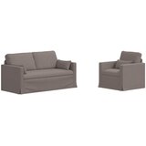  Set sofe 2 pcs Sivo-smeđa 158 x 78 x 80 cm tkanina | shoptok.hr