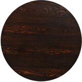  Okrugli stol za bistro od MDF-a i čelika 80x75 cm tamni pepeljasti | shoptok.hr