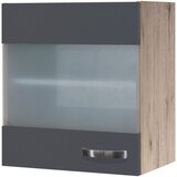 XXXL Kuhinjska Zgornja Omarica Shadow, Siva, Barva Hrasta | Shoptok.si