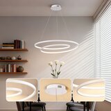  Brilagi-LED prigušiva luster na sajli TWISTER LED/75W/230V prečnik 70 cm bela + sa daljinskim upravljačem | Eponuda.com