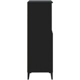  Visoka omara Črna 60x36x110 cm inženirski les, (20819822) | Shoptok.si