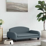  Krevet za pse tamnosivi 70 x 45 x 30 cm od tkanine | Shoptok.si