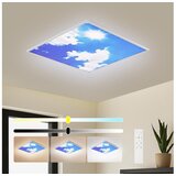  Brilagi-LED prigušiva svetiljka SLIMFRAME LED/58W/230V 60x60 cm srebrna/plava + daljinski upravljač | Eponuda.com