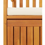  Vrtna klupa za pohranu od masivnog bagremovog drva 120 x 63 x 84 cm | shoptok.hr