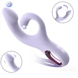 G-točka vibrator s ručkom za klitoris (ljubičasti)