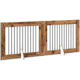  Vrata za pse s postoljem 2 pcs Staro drvo 100 x 80 cm | shoptok.hr