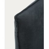 Kave Home Antracitno sivo oblazinjeno vzglavje 180x118 cm Jaira – | Shoptok.si
