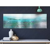  Slika - Turquoise Landscape (1 Part) Narrow 135x45 | shoptok.hr