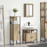  Set namještaja za kupaonicu 3 kom. Smeđa 33 x 33 x 120,5 cm | shoptok.hr