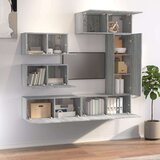  6-dijelni set TV ormarića sivog sonome konstruirano drvo | shoptok.hr