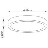 Globo 12364-30 - led prigušiva plafonska svetiljka LED/28W/230V | Eponuda.com