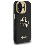 Guess Cam Stand GUHCP16SPCS4GSK ovitek za iPhone 16 s stojalom - črn | Shoptok.si