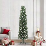 vidaXL Umestno božično drevo Zelena 240 cm PVC in Jeklo in Plastika | Shoptok.si