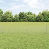  Zavarena žičana ograda sa 44 U stupova Siva 0.4x100 m Čelik | shoptok.hr