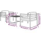  3-dijelna vrtna garnitura s jastucima aluminijska antracit | shoptok.hr