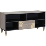 TV ormar s ladicama Siva 100 x 33 x 46 cm Čvrsto drvo manga | shoptok.hr