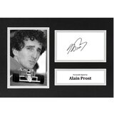  Alain prost signed A4 photo display formula one F1 autograph memorabilia | Shoptok.si