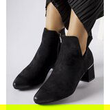 Gemre Black ankle boots with low block heel Vinceza | Shoptok.si