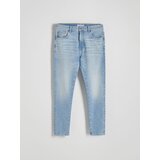 Reserved - Slim traperice isprana izgleda - plava | shoptok.hr