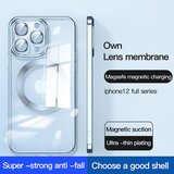 INORCO Za iPhone 12 Pro Max Funda magnetica za telefon, združljiv s prosojnostjo za telefon MagSafe Acrylic + TPU z zaščito za lente de vidrio, (22035880) | Shoptok.si