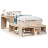 Maison Chic Posteljni okvir - Enojna postelja - Postelja za odrasle brez vzmetnice 75x190 cm trdna borovina-J11101, (21765998) | Shoptok.si