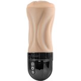 Zero Tolerance Tight Lipped - usisno-vibrirajuća umjetna vagina (prirodna) | shoptok.hr
