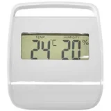 Digitalni notranji termo-higrometer z LCD-zaslonom in nosilcem, Bela, (5000277493)