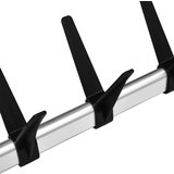 vidaXL Teleskopski garderobni sistem s palicami in polico iz aluminija | Shoptok.si