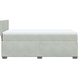 vidaXL Box spring krevet s madracem svjetlosivi 90x190 cm baršunasti | shoptok.hr