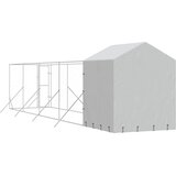  Vanjski kavez za pse s krovom srebrni 2x10x2,5m pocinčani čelik | shoptok.hr